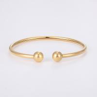 Stainless Steel Cuff Bangle, 304 Stainless Steel, Unisex, golden cm 