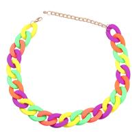 Resin Zinc Alloy Necklace, with Resin, with 4.21inch extender chain, fashion jewelry & for woman .25 Inch 