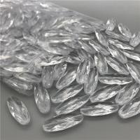 Transparent Acrylic Beads, Oval, injection moulding, DIY & faceted, clear Approx 