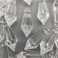 Transparent Acrylic Pendants, Conical, injection moulding, DIY & faceted, clear Approx 