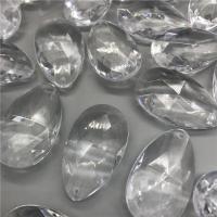 Transparent Acrylic Pendants, Teardrop, injection moulding, DIY & faceted Approx 