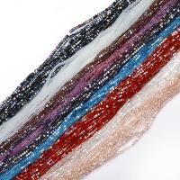 Quadrat Kristall Perlen, DIY, mehrere Farben vorhanden, 3mm, ca. 100PCs/Strang, verkauft von Strang