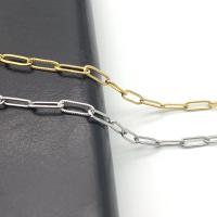 Stainless Steel Cable Link Chain, 304 Stainless Steel, Vacuum Ion Plating, cross chain & fashion jewelry & DIY & Unisex 