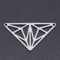 Stainless Steel Charm Connector, 201 Stainless Steel, Triangle, Vacuum Ion Plating, fashion jewelry & polished & DIY & Unisex 
