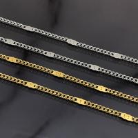 Stainless Steel Chain Jewelry, 304 Stainless Steel, Vacuum Ion Plating, fashion jewelry & polished & DIY & Unisex 