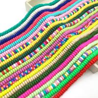 Rondelle Polymer Clay Beads, argile de polymère, fait à la main, DIY, plus de couleurs à choisir Environ 15 pouce, Environ Vendu par brin