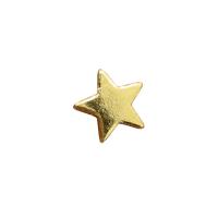 Brass Spacer Beads, Star, gold color plated, DIY, golden, 7mm 