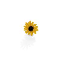 Zinc Alloy Jewelry Brooch, Daisy, painted, for woman 