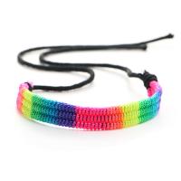 Nylon Cord Bracelets, with Wax Cord, handmade, Adjustable & fashion jewelry & Unisex 15mm Approx 15-29 cm 