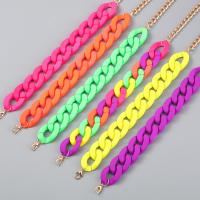 Zinc Alloy Resin Bracelets, with Resin, with 4.29inch extender chain, painted, fashion jewelry & for woman .03 Inch 