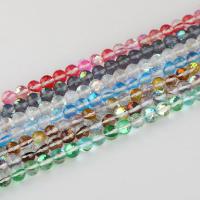 Round Crystal Beads, plated, DIY & faceted 