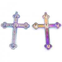 Zinc Alloy Cross Pendants, colorful plated, Unisex Approx 19.69 Inch 