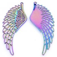 Wing Shaped Zinc Alloy Pendants, colorful plated, Unisex Approx 19.69 Inch 