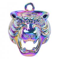 Zinc Alloy Animal Pendants, Tiger, colorful plated & for man Approx 19.69 Inch 
