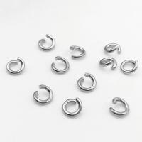 Stainless Steel Open Jump Ring, 304 Stainless Steel, DIY original color, Approx 