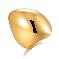 Anillos de Acero Inoxidable, acero inoxidable 304, forma de anillo, Recubrimiento iónico al vacío, Joyería & pulido & unisexo & diverso tamaño para la opción, dorado, Vendido por UD