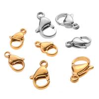 Stainless Steel Lobster Claw Clasp, 304 Stainless Steel, Buckle, Vacuum Plating, DIY [