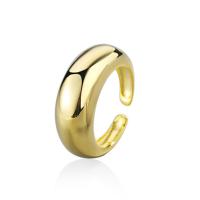 Brass Cuff Finger Ring, Round, plated, Adjustable & fashion jewelry & for woman 18.2mm 
