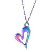 Zinc Alloy Necklace, plated, cross chain & for woman, multi-colored cm 