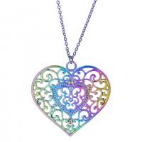 Zinc Alloy Necklace, plated, cross chain & Unisex, multi-colored cm 