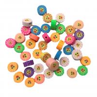 Round Polymer Clay Beads, DIY, mixed colors, 2-15mm 