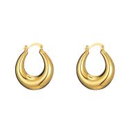 Mode Eisen Prise Kreis Ohrringe, Eisen Hebel Rückseiten Ohrring Haken, plattiert, für Frau, keine, 30x25mm, verkauft von Paar