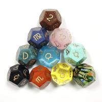 Natural Stone Dice, Carved 