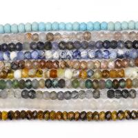 Mixed Gemstone Beads, Natural Stone, Abacus, DIY & faceted Approx 14.96 Inch 