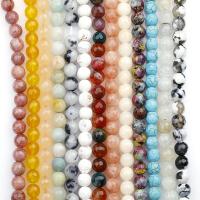 Perles agates, Agate, Rond, DIY & facettes, plus de couleurs à choisir, 8mm, Environ Vendu par brin