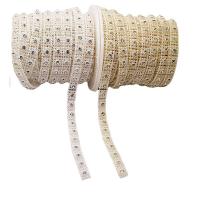 Mode Perlen Strang, ABS-Kunststoff-Perlen, mit Kunststoffspule & Strass, Spritzlackierung, DIY, keine, 10mm, ca. 9m/Spule, verkauft von Spule