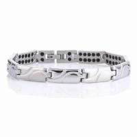 Stainless Steel Healing Bracelets, Titanium Steel, fashion jewelry & Unisex & radiation protection, original color, 7mm Approx 7.87 Inch 