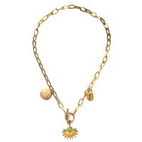 Collier de bijoux en acier inoxydable, Acier inoxydable 304, avec résine, bijoux de mode & pour femme, plus de couleurs à choisir, 7mm Environ 17.72 pouce, Vendu par PC