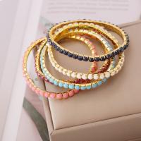 Acrylic Bracelet Set, 4 pieces & fashion jewelry & elastic & for woman Approx 18 cm 