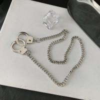 Zinc Alloy Necklace, Unisex, silver color Approx 60 cm, Approx 