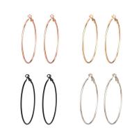 Zinc Alloy Hoop Earring, Donut, plated & for woman 