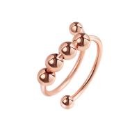 Brass Cuff Finger Ring, Round, plated, for woman 1.5mm 
