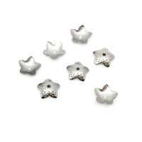 Stainless Steel Bead Cap, 304 Stainless Steel, Flower, DIY & machine polishing, original color, 7.5mm Approx 0.8mm 