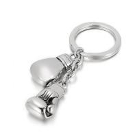 Stainless Steel Key Clasp, 304 Stainless Steel, Boxing Glove, Vacuum Plating, portable 