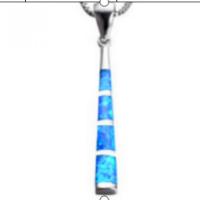 Copper Alloy Pendant, with Artificial Opal, mixed colors, 20-45mm 