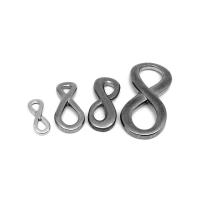 Stainless Steel Charm Connector, 304 Stainless Steel, Number 8, fashion jewelry & DIY & machine polishing original color 
