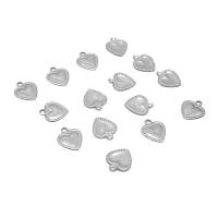 Stainless Steel Heart Pendants, 304 Stainless Steel, DIY & machine polishing, original color Approx 1mm 