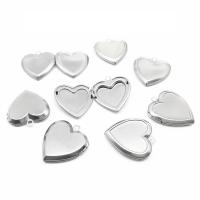 Stainless Steel Heart Pendants, 304 Stainless Steel, DIY & machine polishing original color 