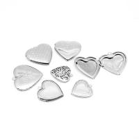 Stainless Steel Heart Pendants, 304 Stainless Steel, machine polished, fashion jewelry & Unisex & machine polishing original color 