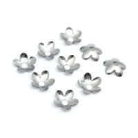 Stainless Steel Bead Cap, 304 Stainless Steel, Flower, machine polished, DIY & machine polishing Approx 2mm 