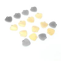 Stainless Steel Heart Pendants, 304 Stainless Steel, Galvanic plating, fashion jewelry & DIY & Unisex & machine polishing Approx 1.3mm 