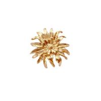 Bijoux broche en Zinc alliage , alliage de zinc, fleur, Placage de couleur d'or, pour femme, 36mm Vendu par lot