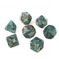 African Turquoise Dice, mixed colors, 15-20mm 
