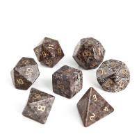 Snowflake Obsidian Dice, mixed colors, 15-20mm 