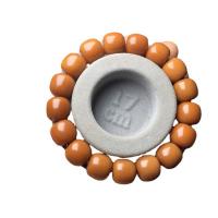 Bodhi Root Bracelet, barrel, Unisex & anti-fatigue yellow Approx 17 cm 