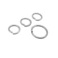 Stainless Steel Open Jump Ring, 304 Stainless Steel, Donut, machine polished, fashion jewelry & DIY & Unisex original color 